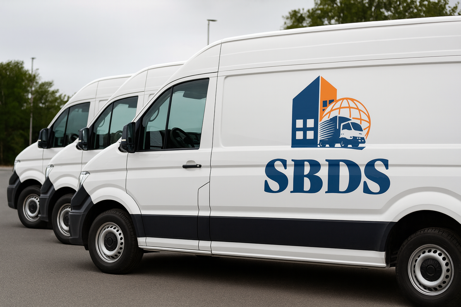 Flotte von SBDS-Transportern