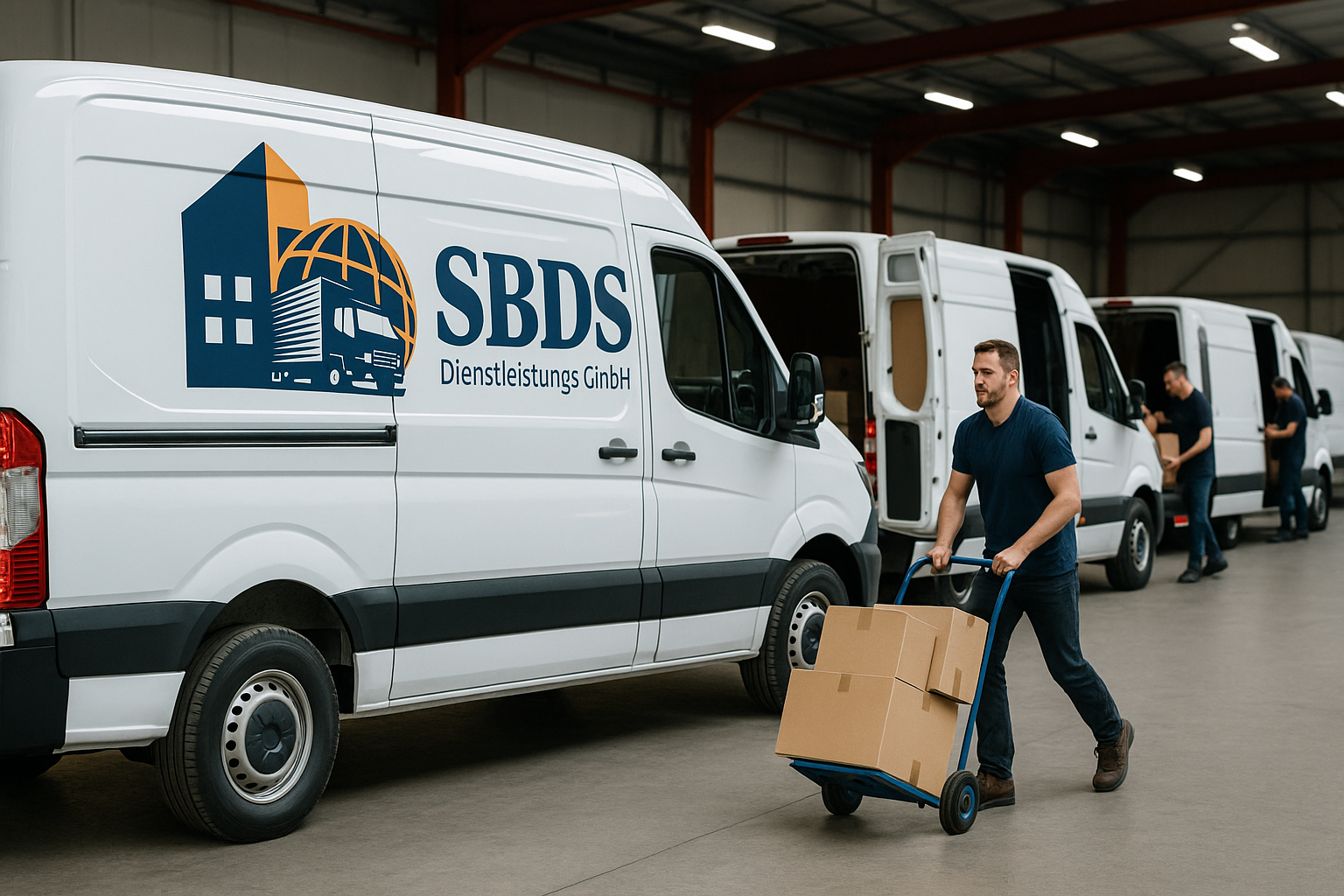 Beladung von Transportern im Lager