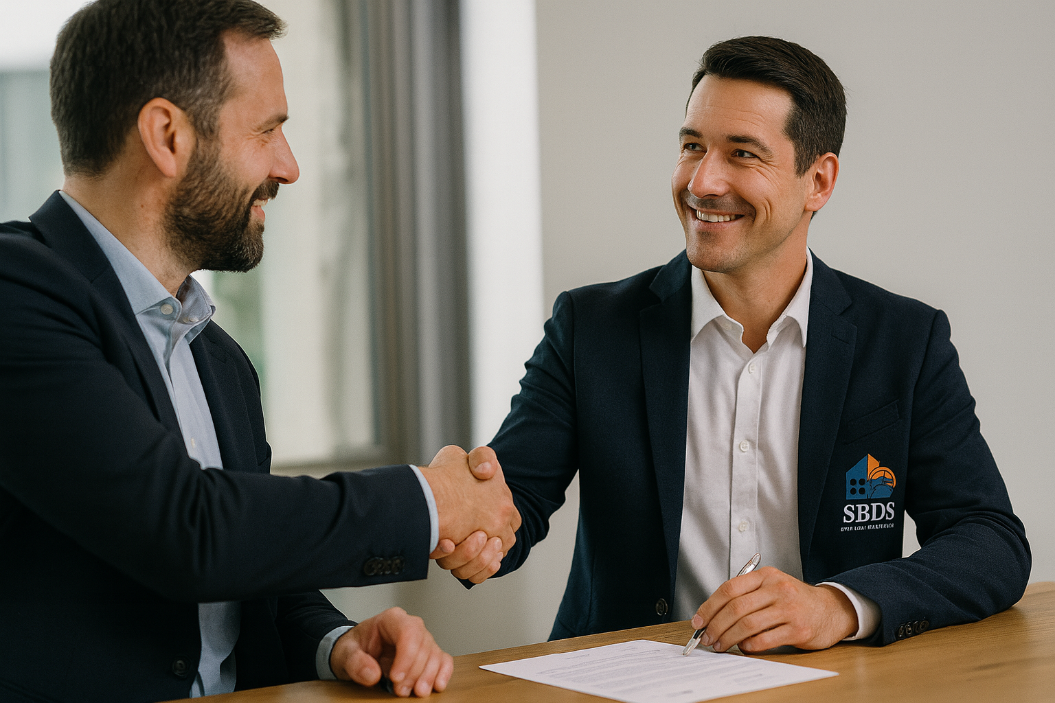 Geschäftspartner bei der Vertragsbesprechung